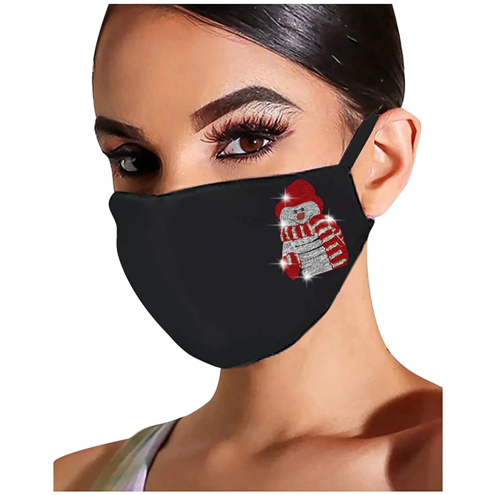 Модная блестящая маска для мужчин и женщин Многоразовые Дышащие ветрозащитные