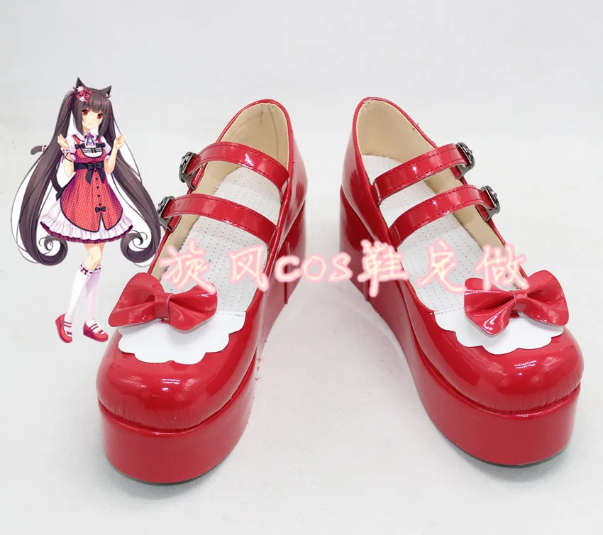 Аниме Новинка Nekopara шоколад ваниль косплей ботинки обувь на заказ | Тематическая