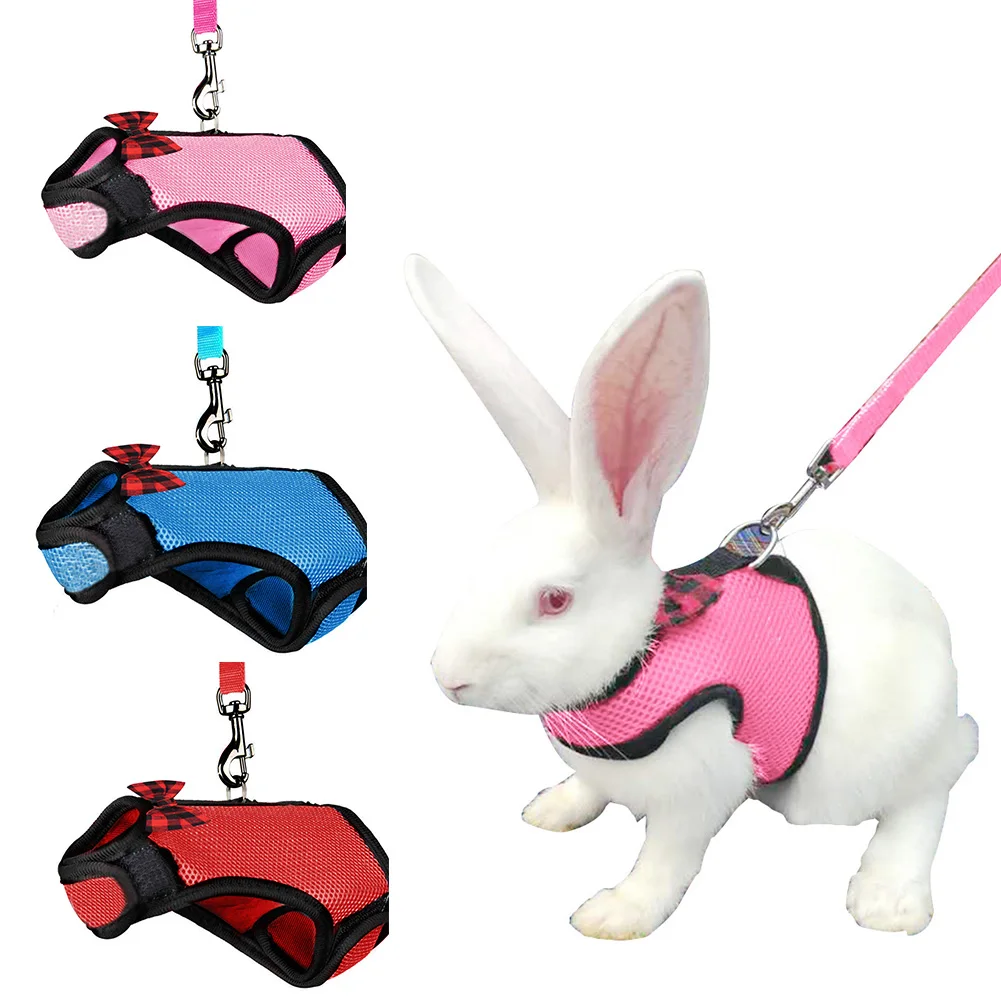 

Soft Rabbit Harness Cat Harness With Lead For Small Animals, Kitty Pet Harness And Bunny Cat, Little Pet Walking