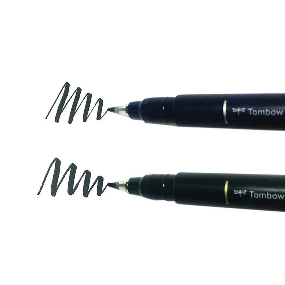 1 шт. фломастеры Tombow Fudenosuke мягкие и жесткие наконечники художественные маркеры