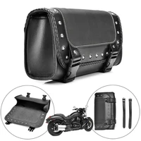 1 pcs motorcycle saddlebag pu leather bag luggage saddle bags for harley sportster pannier motorbike side tool pack