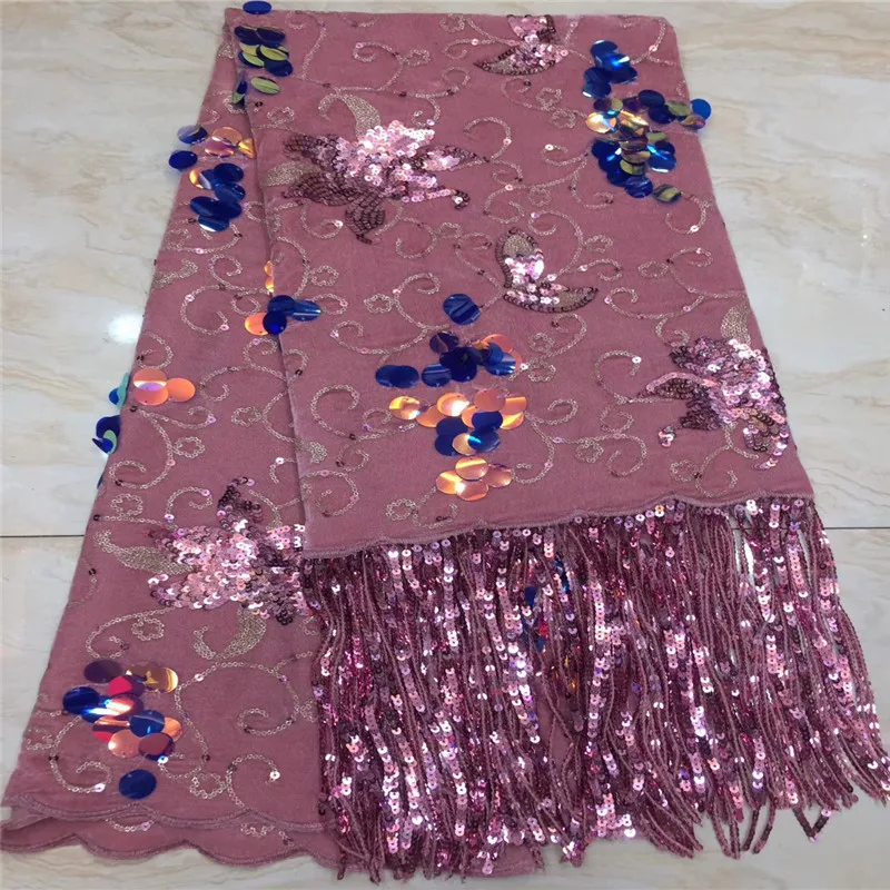 

Madison Sequence Lace Fabrics Latest African Velvet Lace Fabric Best Quality Nigerian Tulle Mesh Lace for Sewing