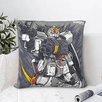 rx 79 g gundam square pillowcase cushion cover spoof zip home decorative polyester throw pillow case room nordic 4545cm