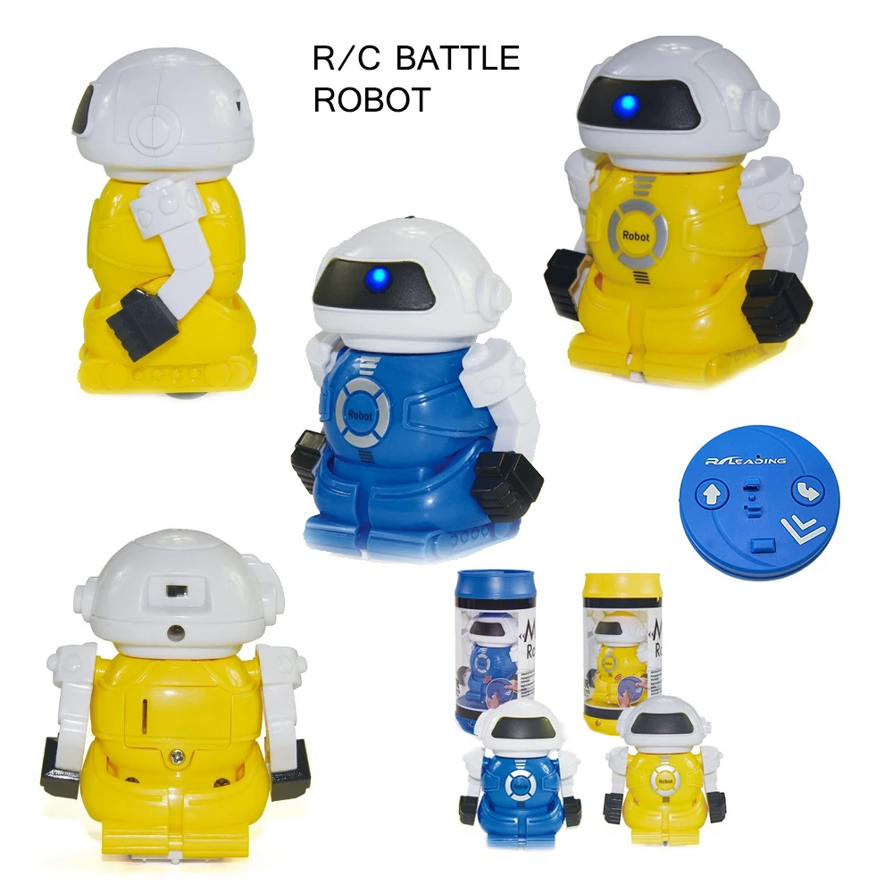 Супер Мини RC робот дальним радио Управление битва борьба робота с свет Cola рисунок