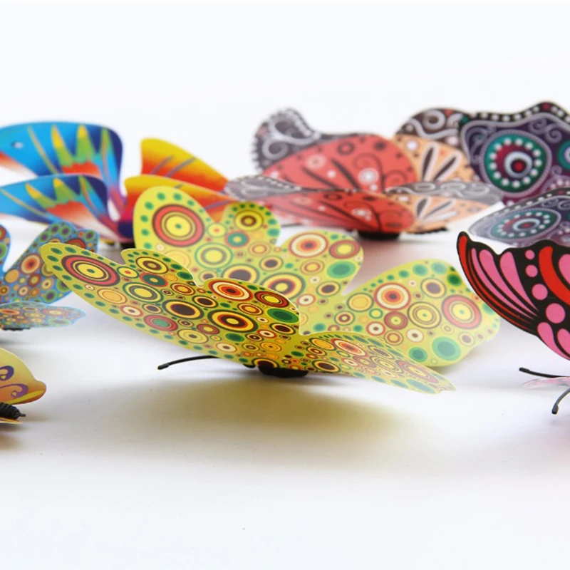 12 шт. китайские 3d-холодильники с магнитом в виде бабочки подходят для кухни