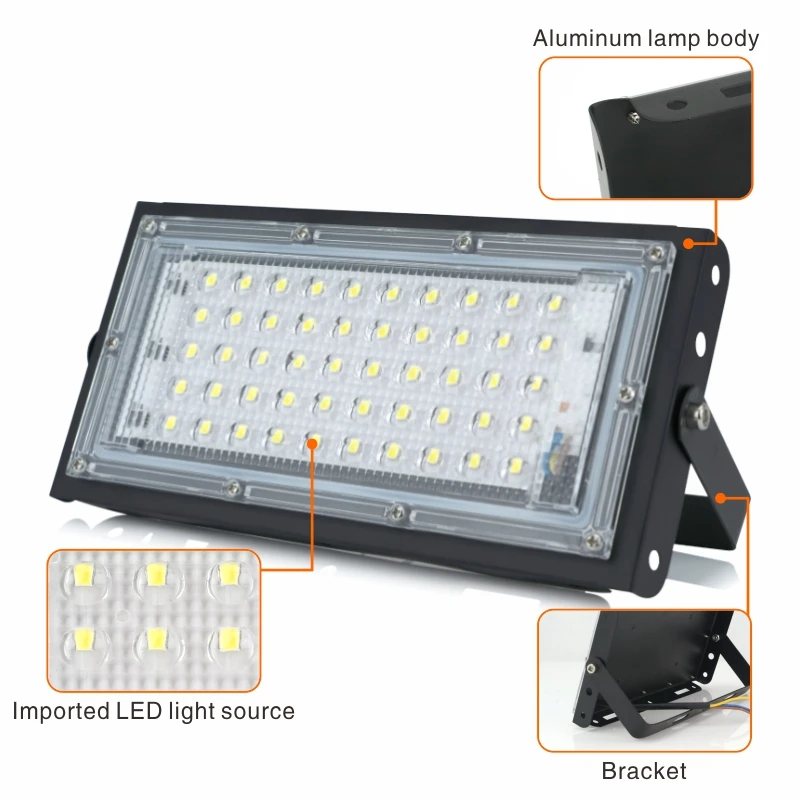100w led flood light IP65/ IP66 Waterproof LED Street Lamp Outdoor Floodlight Spotlight Landscape Lighting Focos | Освещение