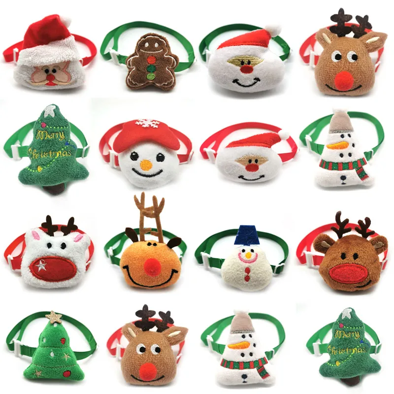 30/50 шт в наборе милая Пижама с рождественским принтом пижама ПЭТ Галстуки бабочка