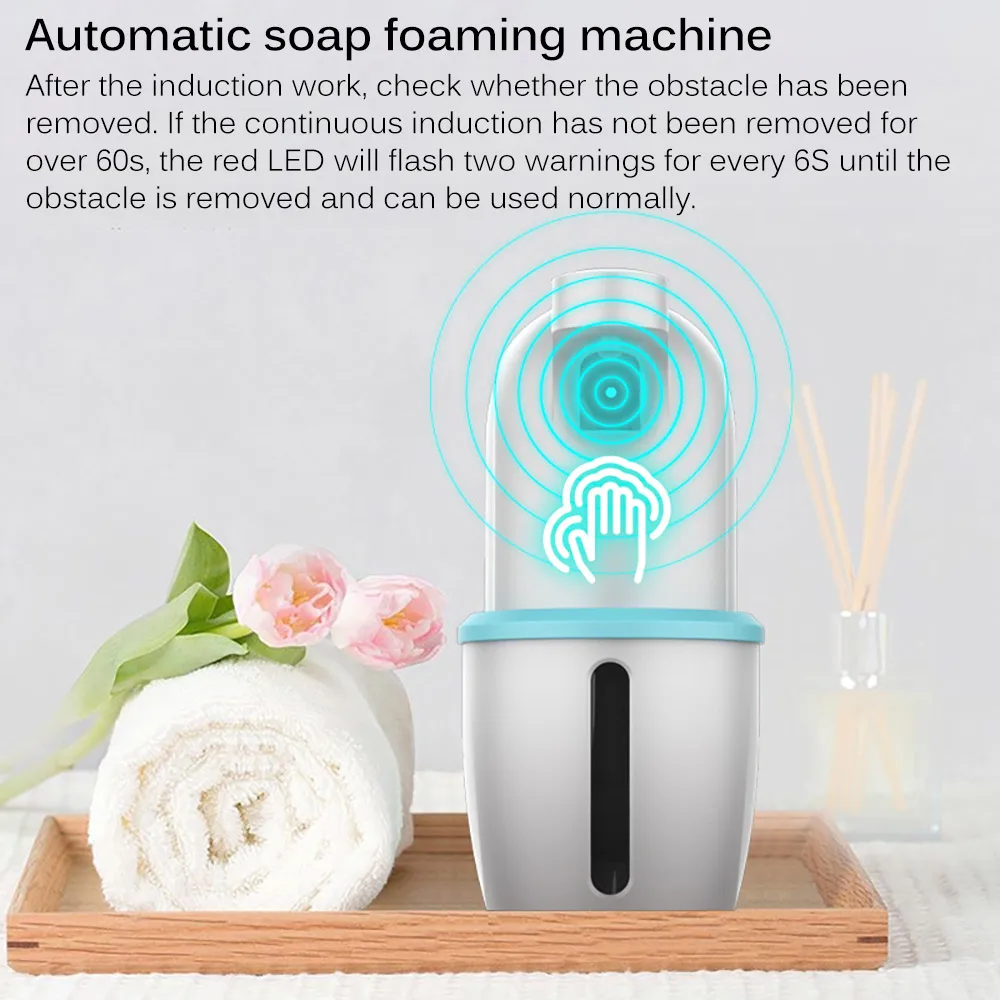 

Desktop Hand Sanitizer Machine 275ml Automatic Induction Soap Dispenser Kitchen Toilet Wall-Mounted Foaming Soap Dispenser