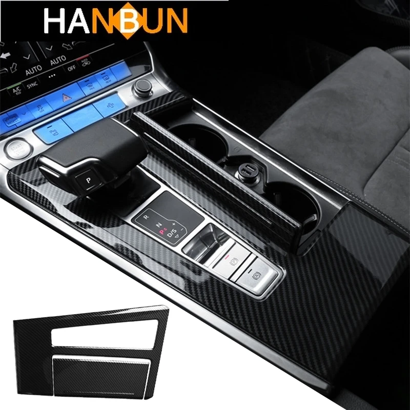 

Car Styling Console Gearshift Panel Decoration Frame Cover Trim For Audi A6 C8 2019-2020 LHD Interior Accessories Modified