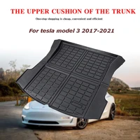 model 3 car trunk mat for tesla model 3 2017 2021 tpe luggage protection pad cargo pallet waterproof storage mat folded