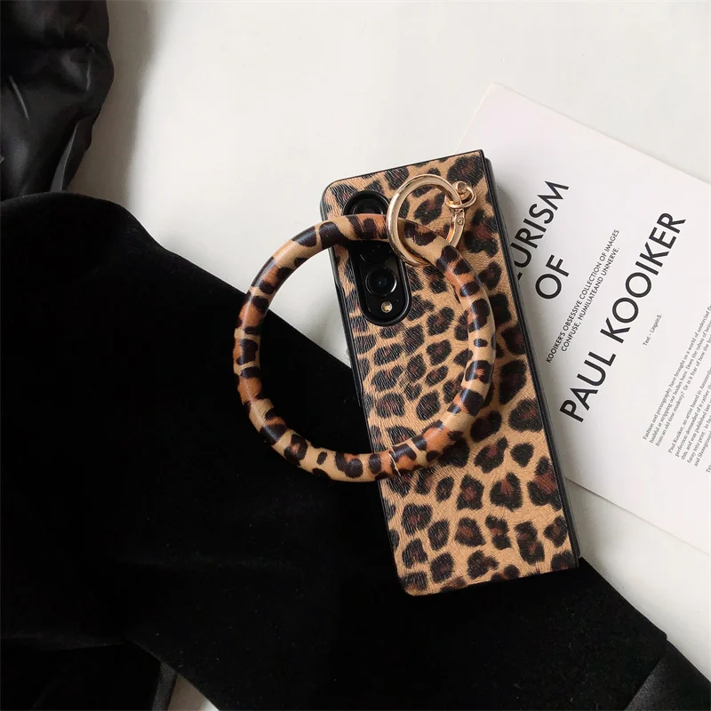 Модный сексуальный кожаный жесткий чехол для телефона с леопардовым принтом Samsung