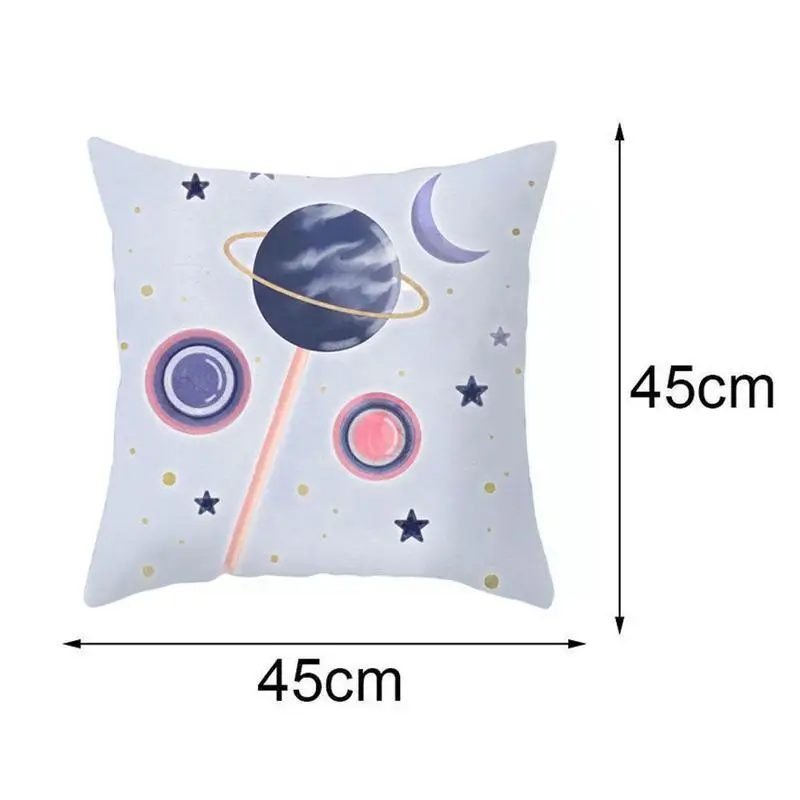 

Moon Series Lunar Planets Cosmos Pillows Cover Super Modern Decorative Cushion 45*45cm Soft Pillowcases Home Fashion Car Co I0U8