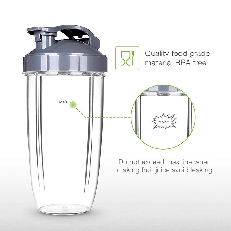 Чашки 32 унций/24 унций и крышка чашки для NutriBullet запасная часть соковыжималки
