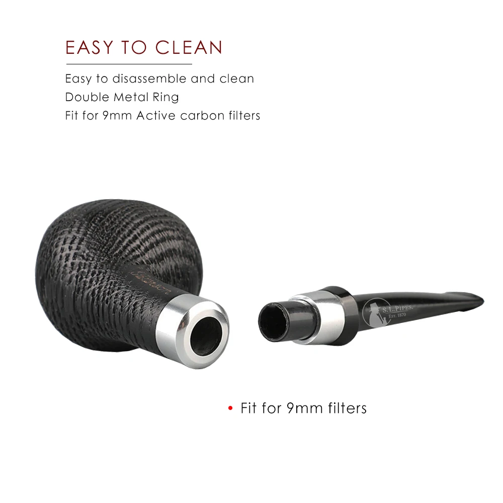 Трубка для курения OKA прямого типа с настоящей ручной работой. Повышает качество хорошо. С полными аксессуарами.