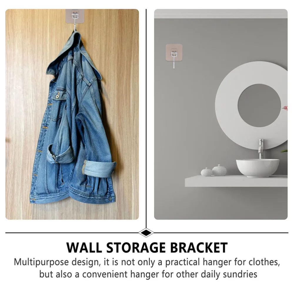 

15Pcs Wall-mounted Hooks Kitchen Wall Hanging Hooks Self-adhesive Storage Hooks