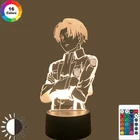 Ночной светильник Акриловая настольная лампа Аниме Драконий жемчуг для косплея по аниме атака на Титанов (для дома номер Декор Светильник классный подарок для маленького ребенка капитан фигурка Акермана