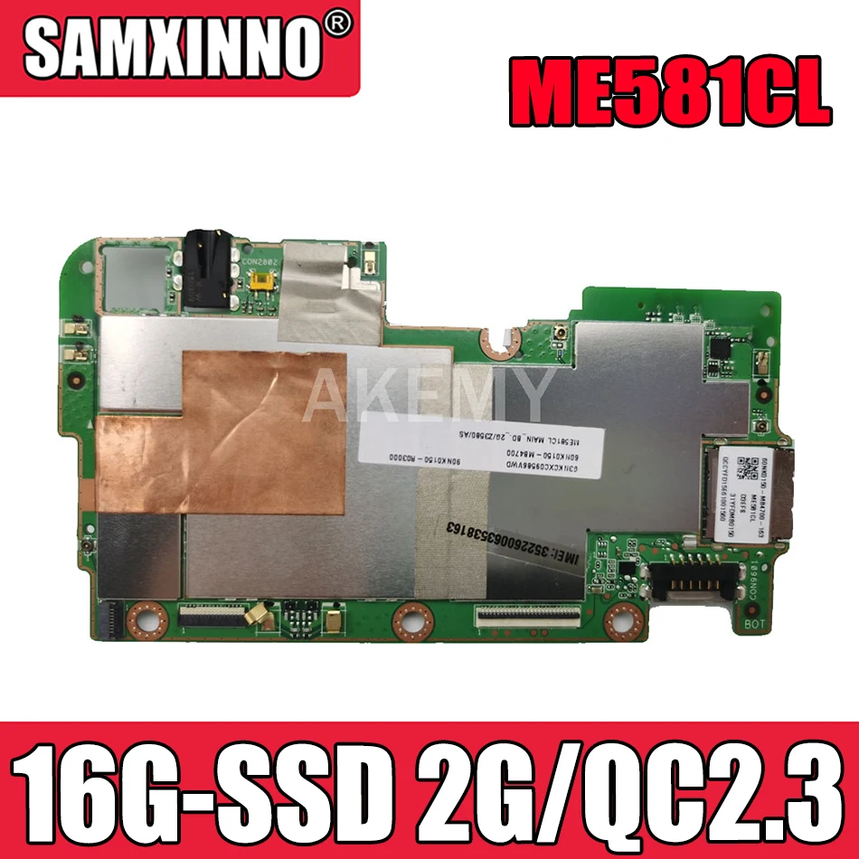 

Akemy для ASUS ME581CL Laotop материнская плата ME581CL материнская плата with16G-SSD 2G / QC2.3