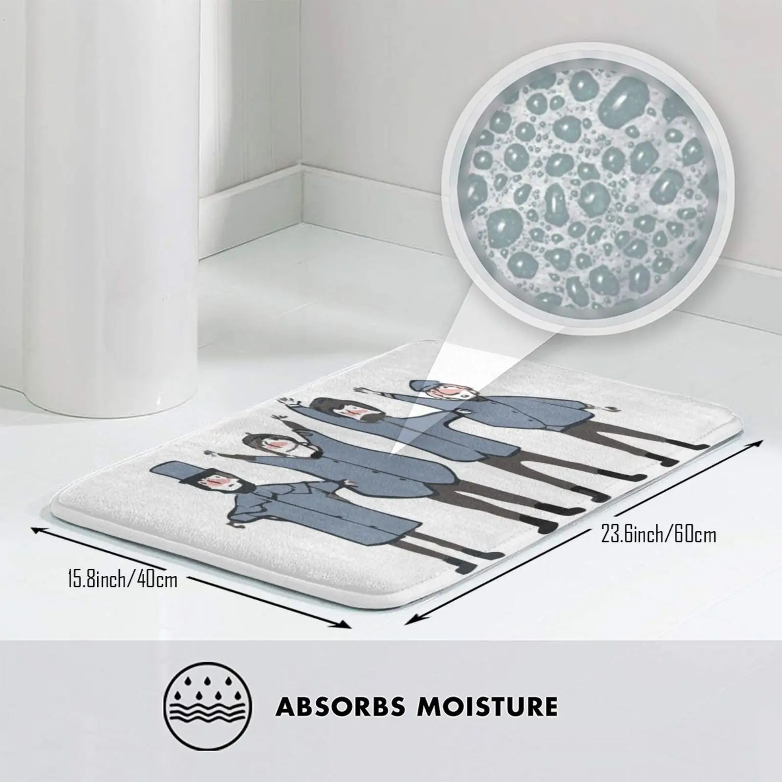 Sos Мягкий Нескользящий Коврик для ванной комнаты ковер подушка музыкальная