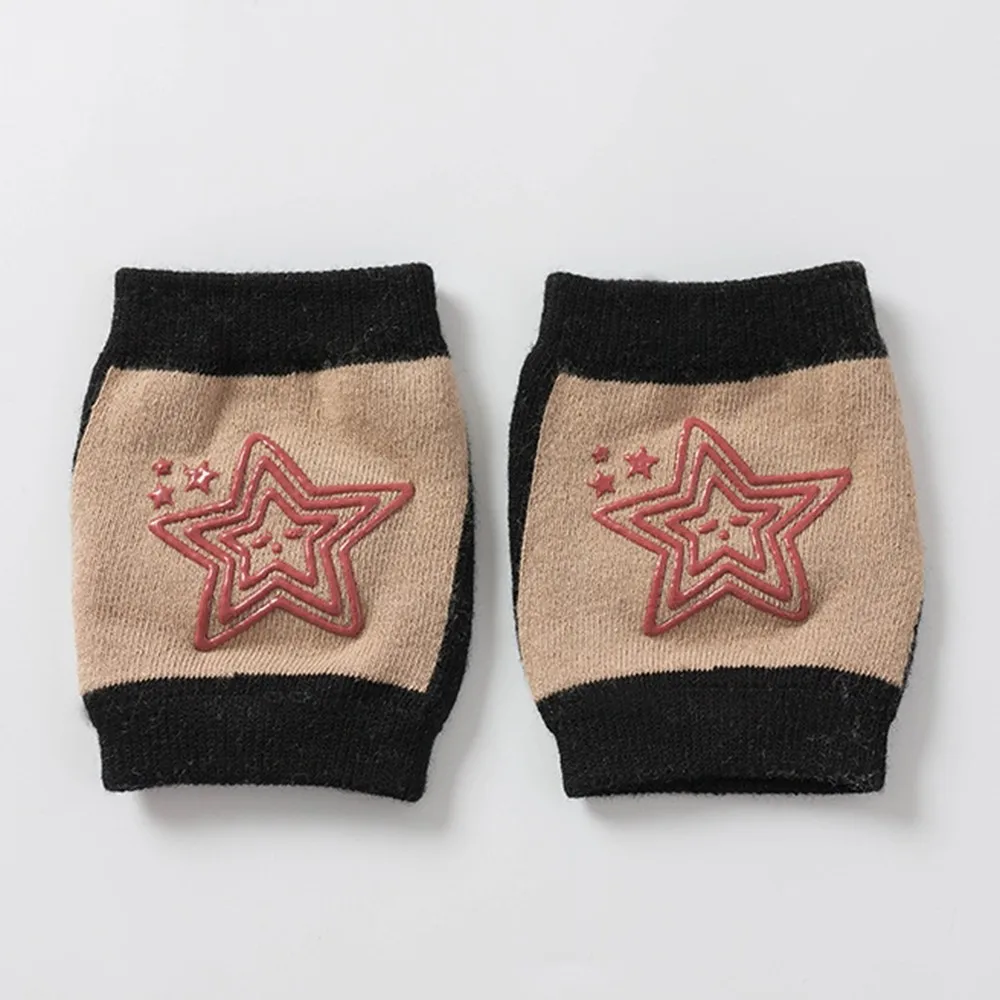 light brown 1 пара детский наколенник детская безопасность Ползания Локоть Подушка для малышей Детская грелка для ног наколенник Поддержка протектор ребенка - Цвет: light brown