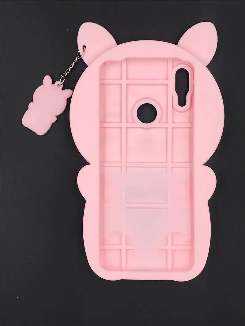 

For Xiaomi Redmi Note 7 New Lovely 3D Cartoon cat love heart Pendant Soft silicone Phone Case For Xiaomi Redmi Note 7 6.3''