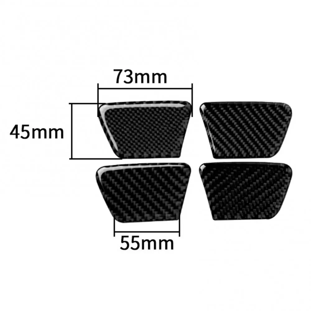 

4Pcs Carbon Fiber Car Door Bowl Decorative Cover Trim Decals for Cruze 2009-2015 Accessories