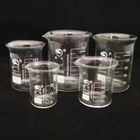 1piece 25ml 50ml 100ml 150ml 200ml lab borosilicate glass beaker heat resist labware beaker laboratory equipment