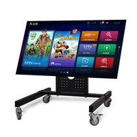 tv mount lcd tv standmovable cart stage conference free punching floor universal hanger 32 65 inch monitor holder