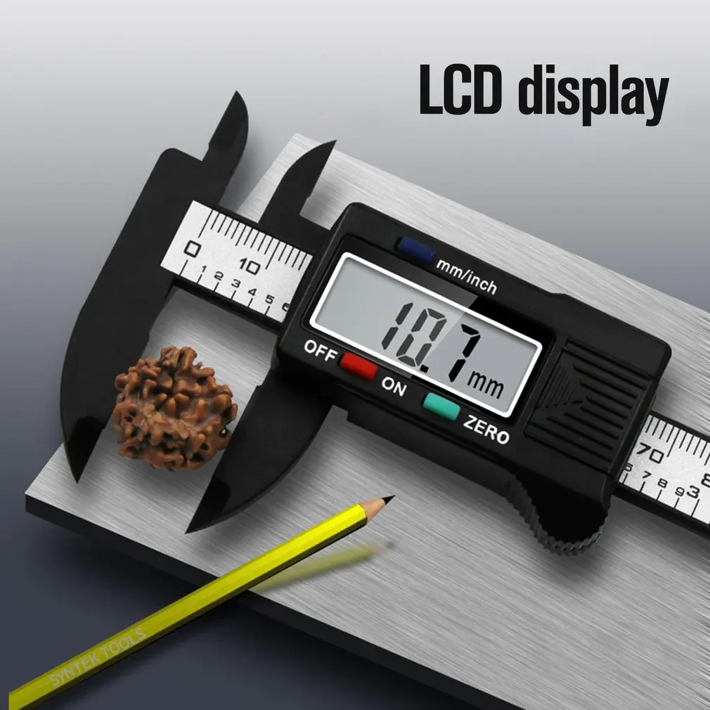 

0-100mm Precision Electronic Digital LCD Vernier Caliper Tool Ruler Measuring Tools Gauge Caliber Vernier