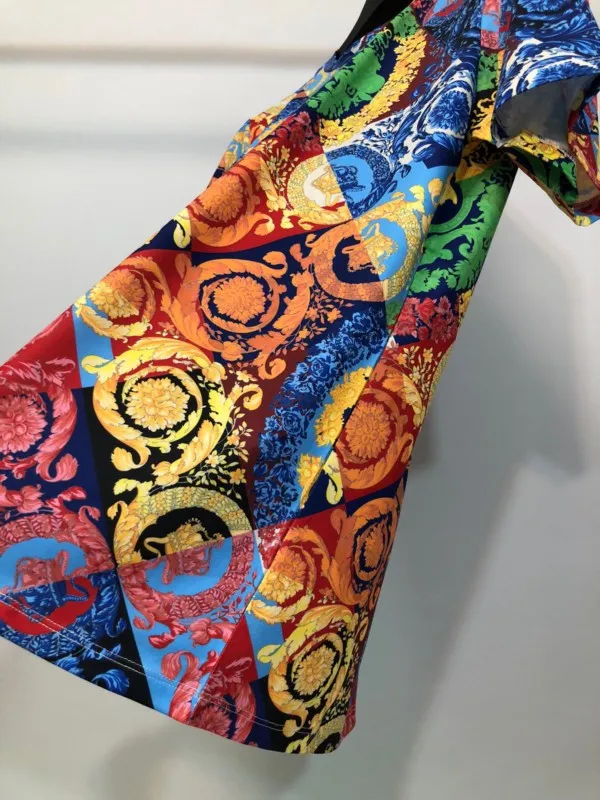 2023 красочные футболки с цветочным принтом Мужская одежда роскошные Брендовые