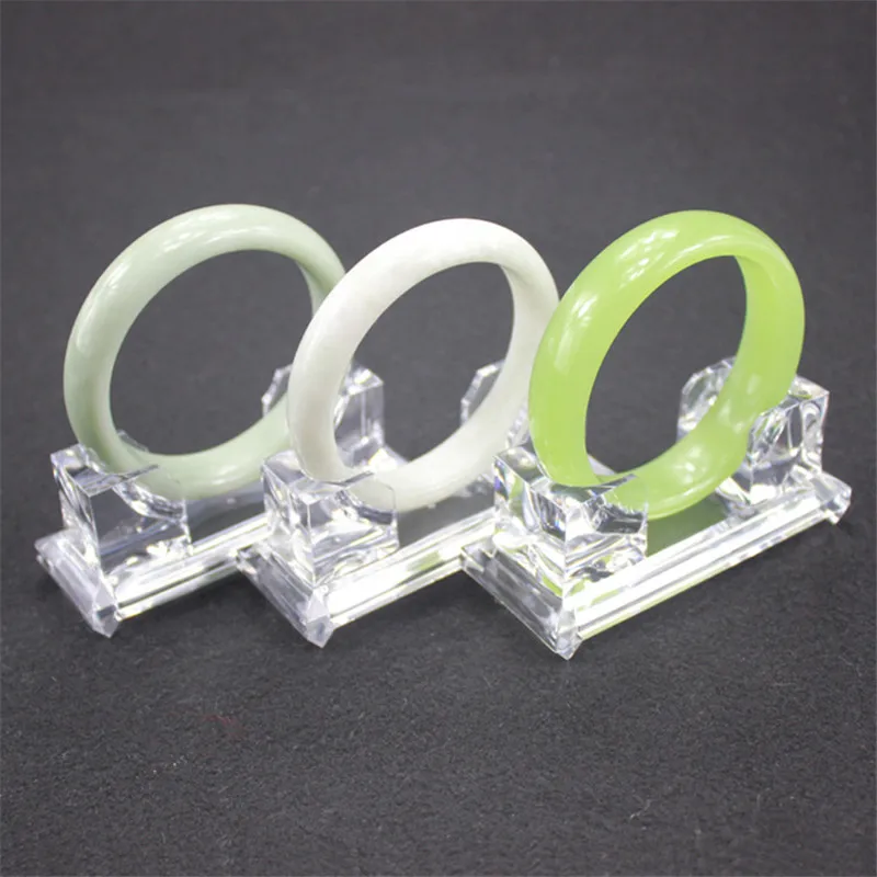 

100pcs/lot 2 SIze Clear Acrylic Bracelet Display Stand Rack Jewelry Display Hard Display Stand Bangles Bracelet Holder