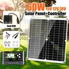 18 в солнечная энергетическая система 60 Вт Солнечная Панель зарядное устройство инвертор USB комплект полный контроллер 10 А 220 В домашняя сетка для кемпинга