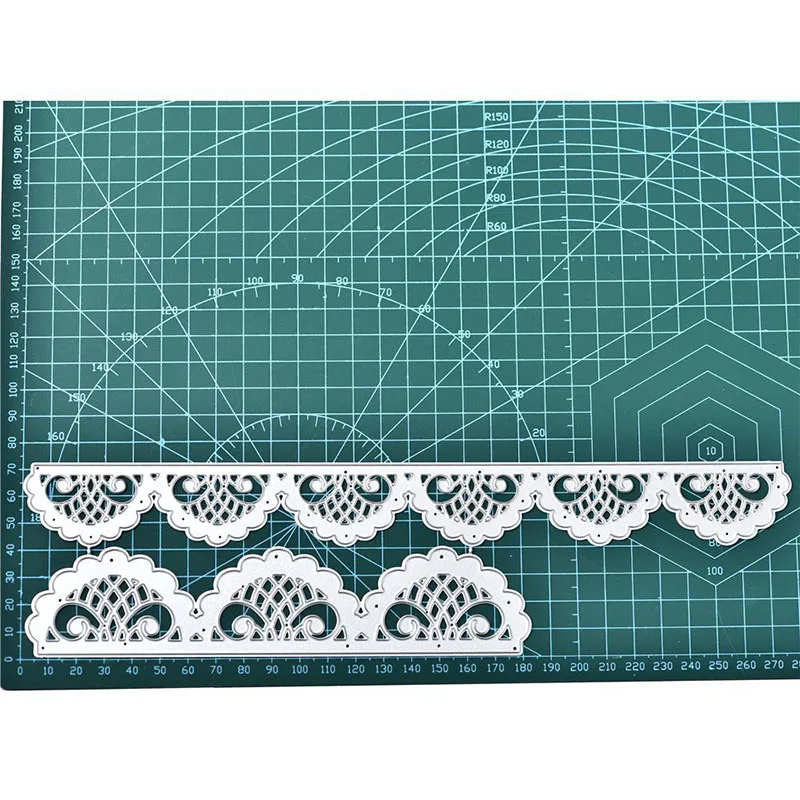 Штампы DiyArts большого размера с полыми кружевными границами штампы для