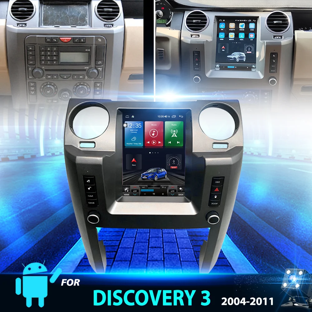 Автомагнитола 2DIN на Android 10 4 с вертикальным экраном 0 дюйма для Land Rover Discovery 3 GPS