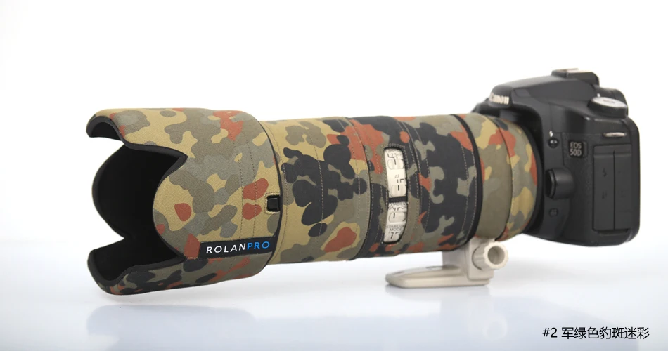Линзы rolanpro камуфляжное пальто дождевик для Canon EF 70-200 мм F2.8 L IS III USM объектив защитный чехол для Canon SLR объектив камеры