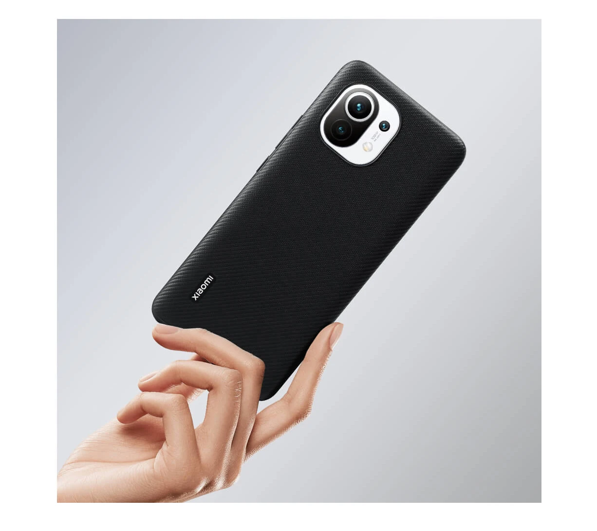 Оригинальный чехол для Xiaomi Mi 11 кевларовый текстурный тонкая и легкая комплексная