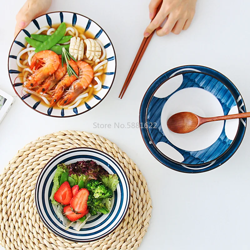 Керамическая посуда бытовая миска для супа отель японский ресторан шляпа чистая