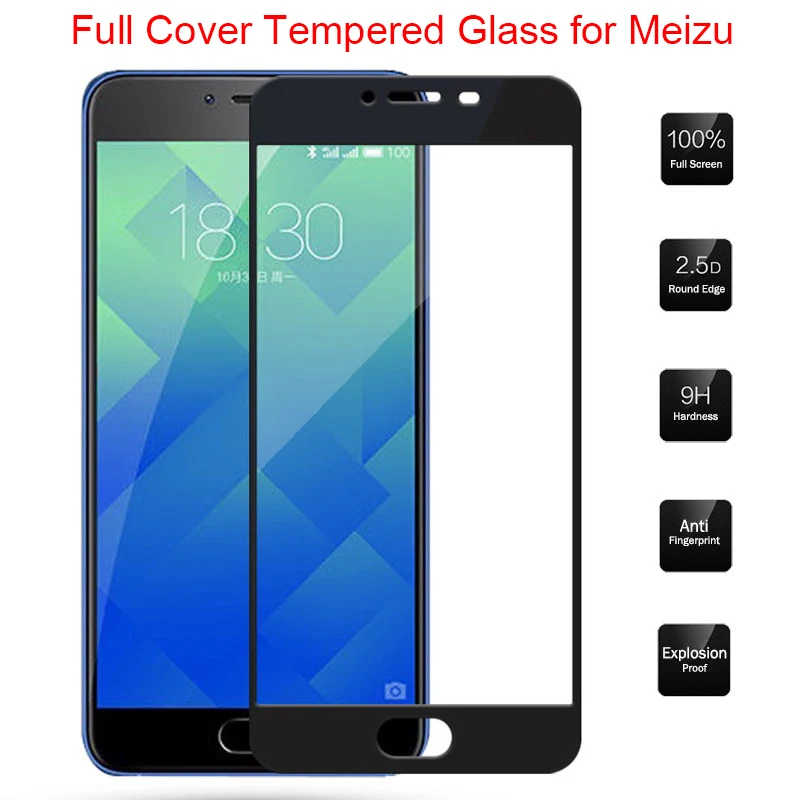 Красочное полное покрытие из закаленного стекла для Meizu M6 Note M6S M6T стекло экрана M5