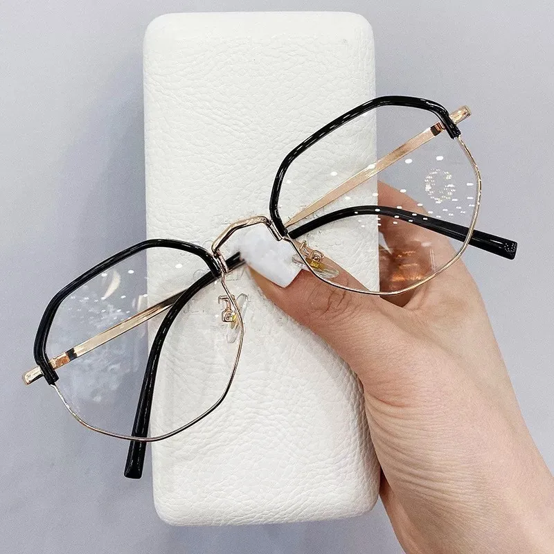 

2021 Trends Office Anti Blue Light Oversized Glasses Computer Women Blue Blocking Gaming Big Size Men Eyeglasses Frame