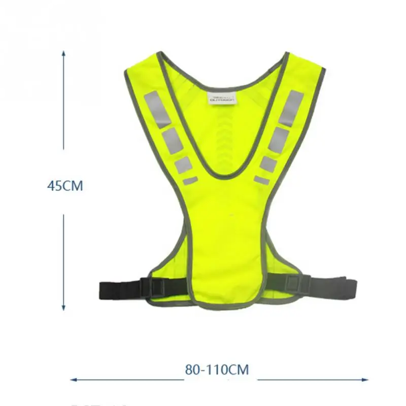 Светоотражающий велосипедный жилет с регулируемой талией защитный для мужчин