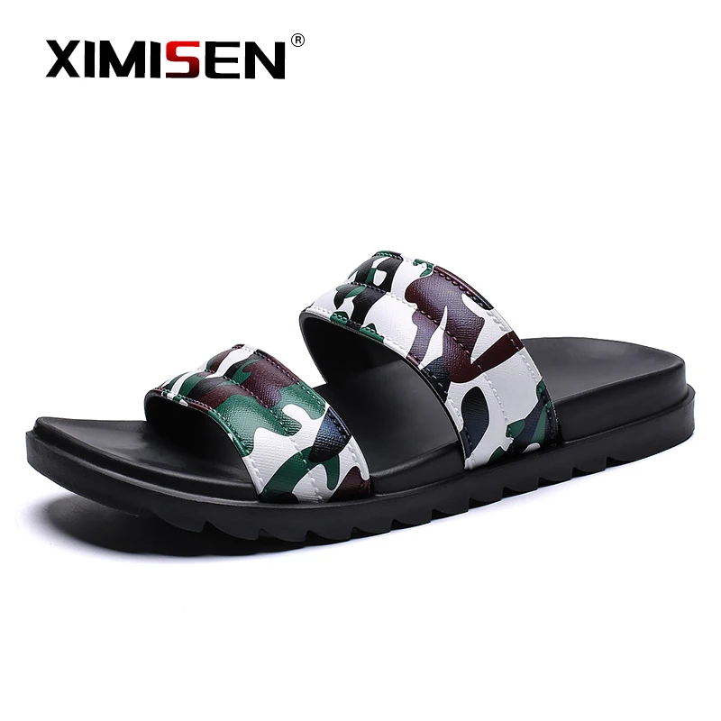 Шлепанцы XIMISEN мужские камуфляжные повседневная нескользящая обувь Летние сланцы