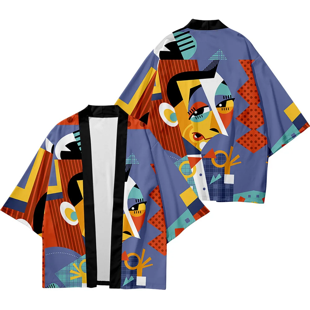 

Cartoon Anime Loose Japanese Streetwear Cardigan Women Men Harajuku Haori Plus Size XXS-6XL Kimono Cosplay Top Yukata Clothes