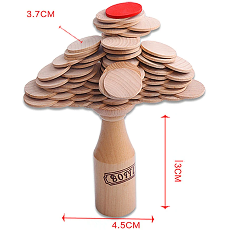 Деревянный блок для укладки детская бутылка вызов головоломка игрушка бар клуб