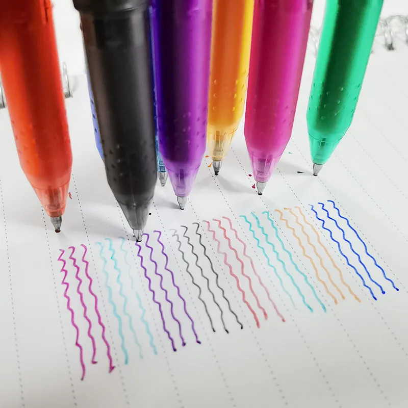 

80pcs Erasable pen Or Refill 80 Pcs Erasable Ballpoint Pen Highlighter Color Ink 0.5mm Bullet Nib Water-based Gel Pen Stationery