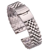 stainless steel watchbands women men bracelet 18mm 20mm 22mm 24mm silver straight end watch band strap watch accessories