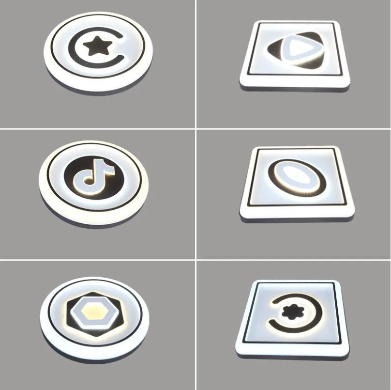 Современный простой черный и белый Геометрический Круговой персонализированный