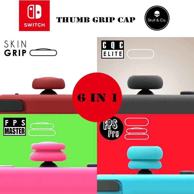Чехол для джойстика Skull & Co Pro мягкие силиконовые резиновые колпачки с захватом