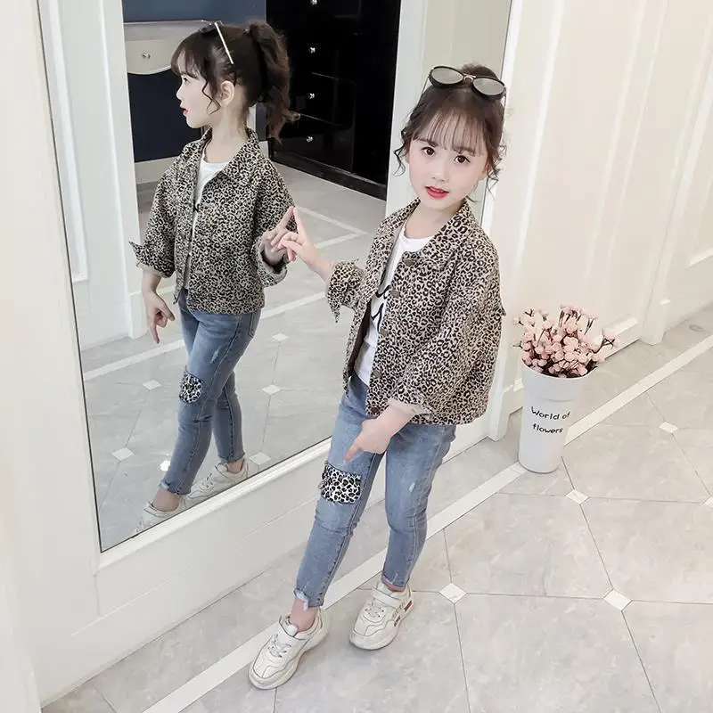 

Fashion Spring Autumn Girls Boys Windbreaker Coat Baby Kids Flower Leopard print Outwear Baby Kids Coats Jacket Clothing