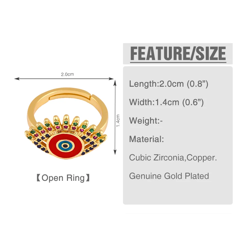 Новое Золотое кольцо для женщин и девушек элегантное разноцветное открытое