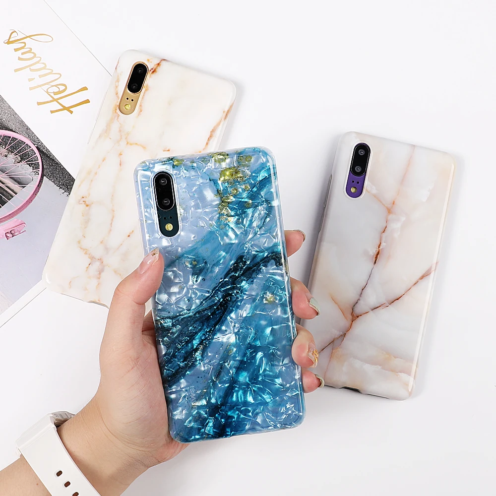 Чехол для телефона LOVECOM для huawei mate 30 20 Pro Lite P30 P20 Pro Lite Nova 4 3 3e винтажная мягкая задняя крышка IMD с треснутым мрамором