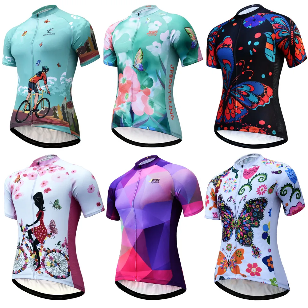 

Женская веломайка с коротким рукавом, дышащая рубашка для горного велосипеда, одежда для профессиональной команды, на лето